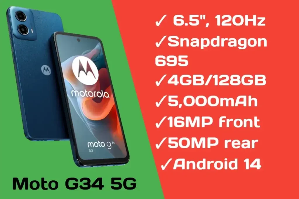Moto G34 5G Specifications